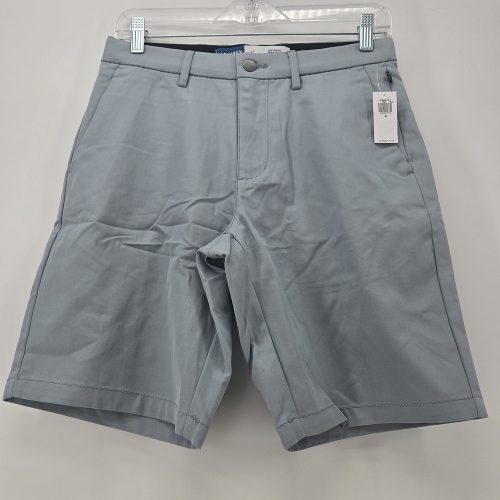 Old Navy Ultimate Tech Slim Built In Flex Shorts Men's 28 Blue 9" Chino Preppy
